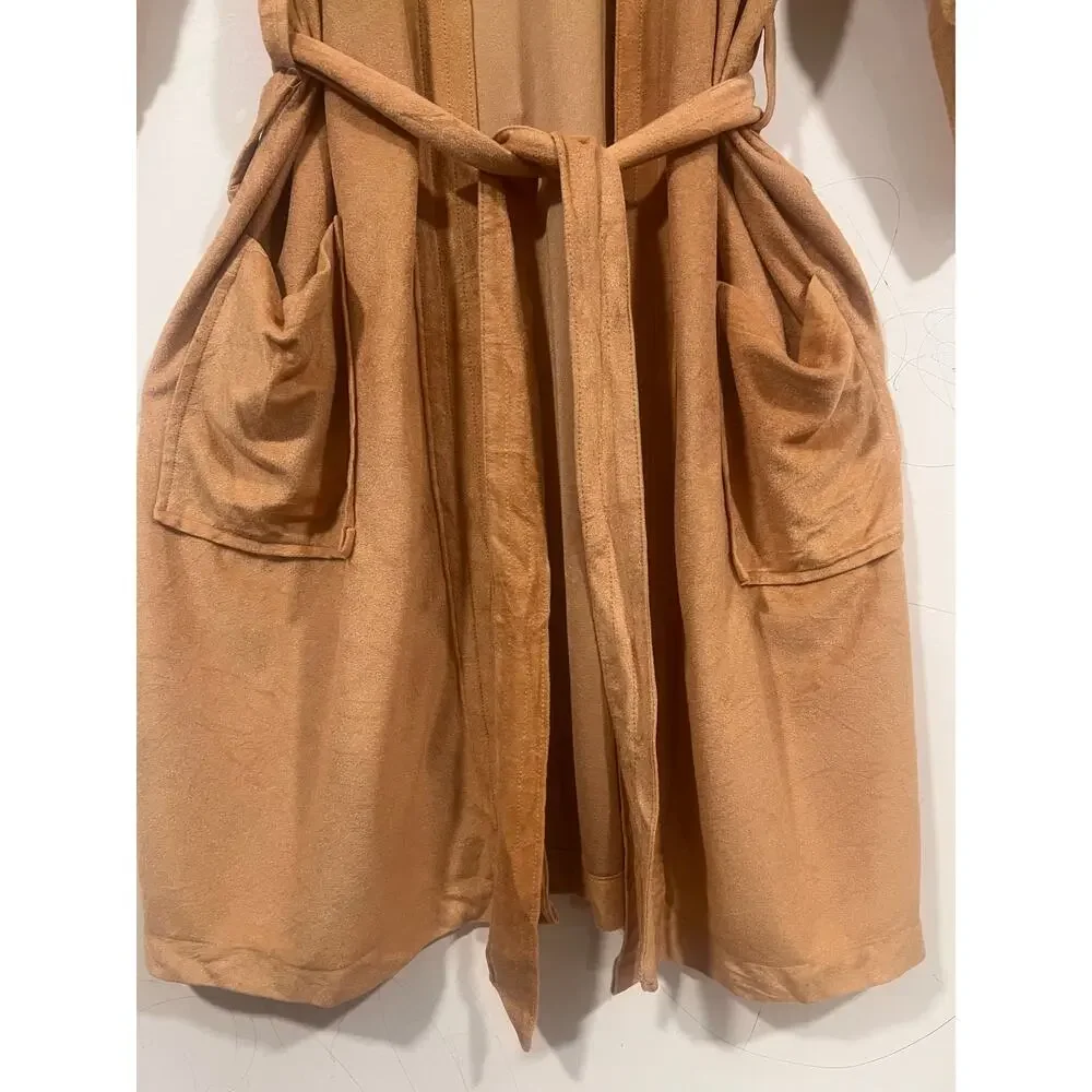 Vintage Enro Idle Hour Tan Terry Cloth Belted Robe One Size